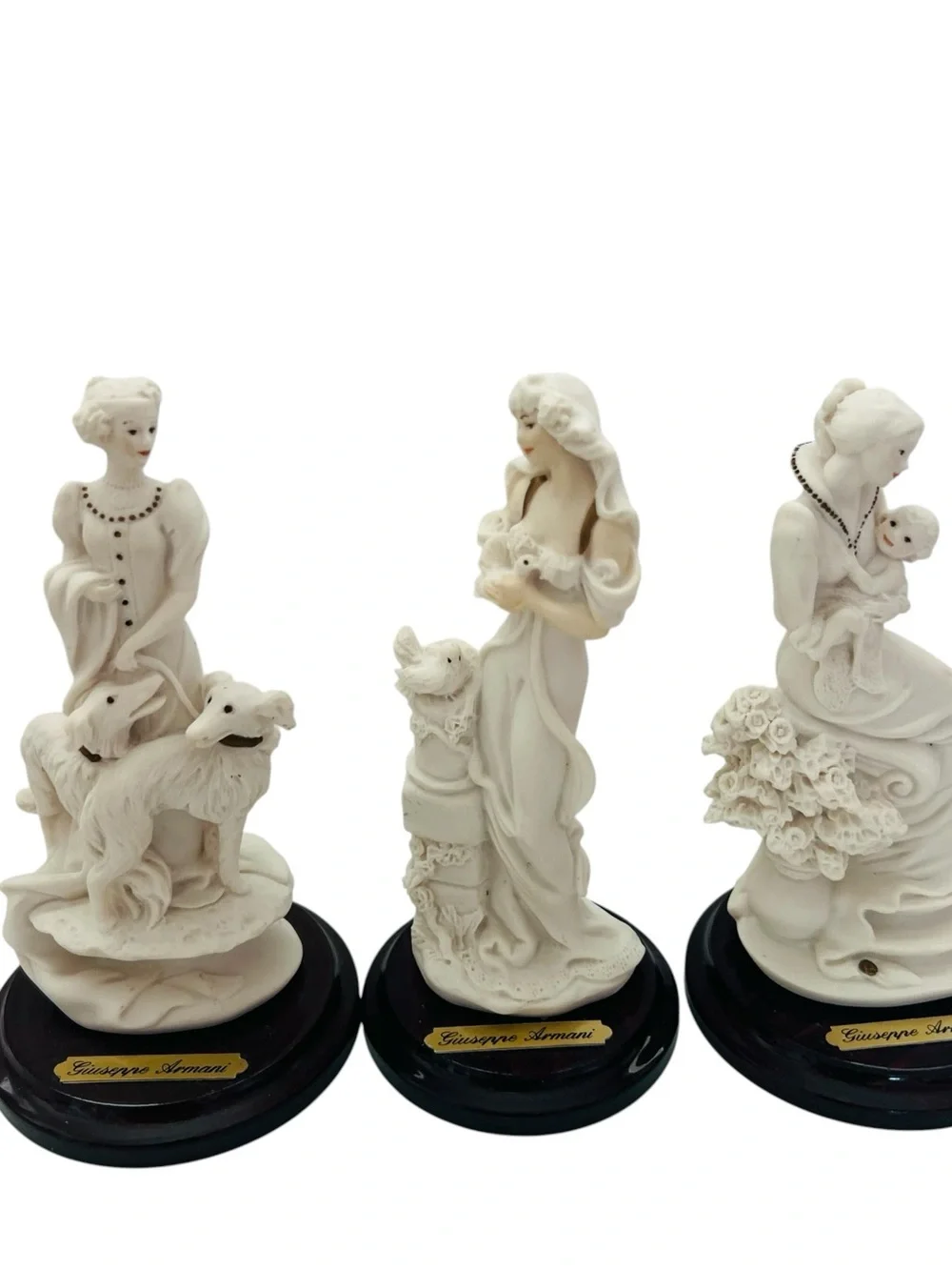 Vintage Giuseppe Armani Florence Italy Figurine Statue Lot of 3